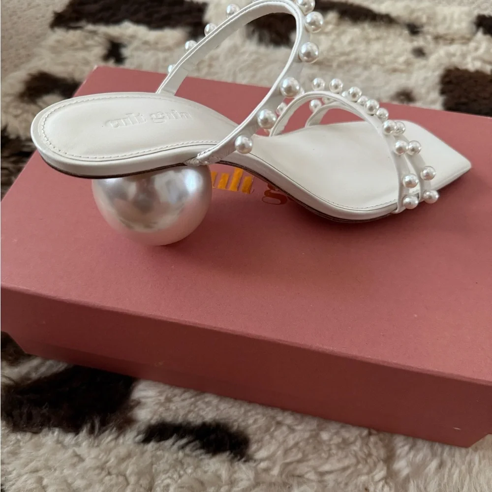 Cult Gaia Ilona Sandal Pearl White - Picture 2 of 5